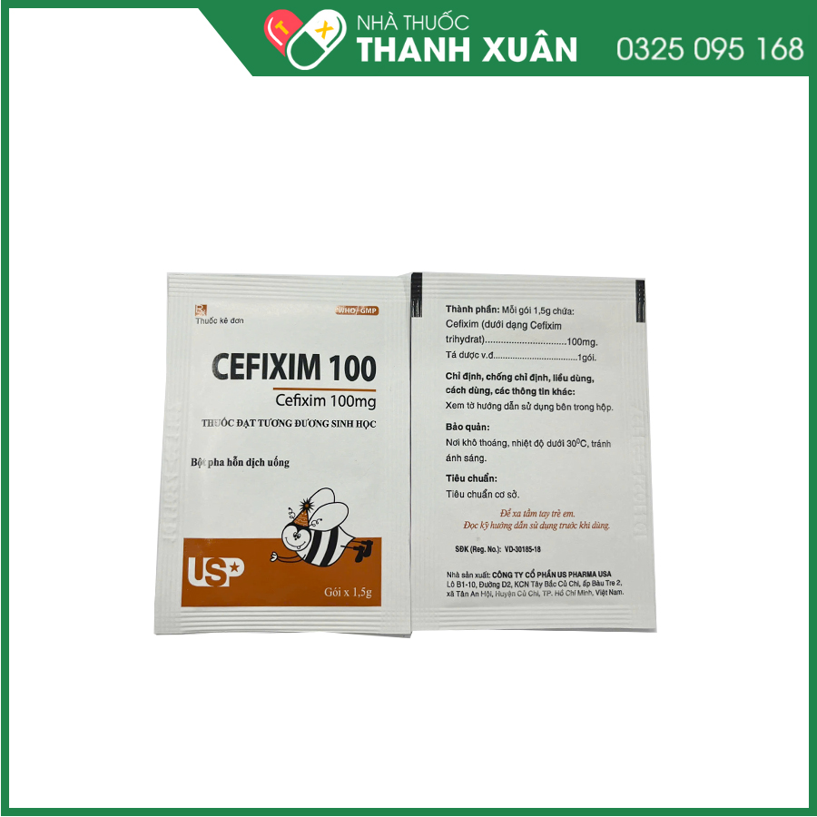 Cefixim 100 thuốc kháng sinh điều trị nhiễm khuẩn hô hấp, tiết niệu, da và mô mềm